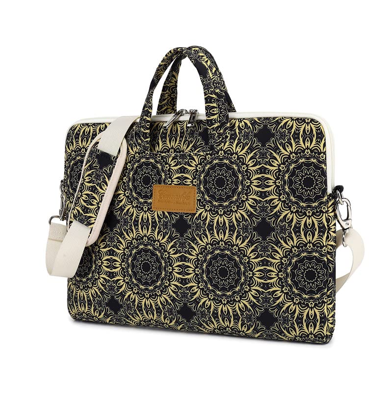 CanvasLife Ethnic Pattern 15 Inch Waterproof Laptop Messenger Bag - Fits 14-15.6 Inch Laptops & MacBook Pro 15 - Perfect for Work, Travel & College