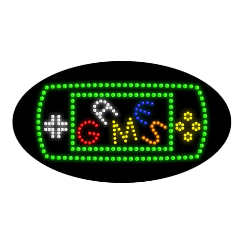 LED Dot Matrix Sign - Customizable Game Room Decor & Arcade Wall Art for Home, Bar, and Gaming Setup