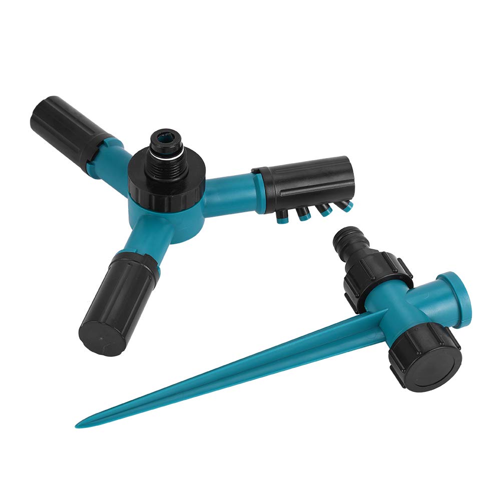 HERCHR 360° Rotating Garden Hose Splitter - 3 Arm Adjustable Lawn Sprinkler for Watering, Irrigation & Outdoor Use | Perfect for Lawns, Gardens, Flower Beds & Backyard Watering Systems