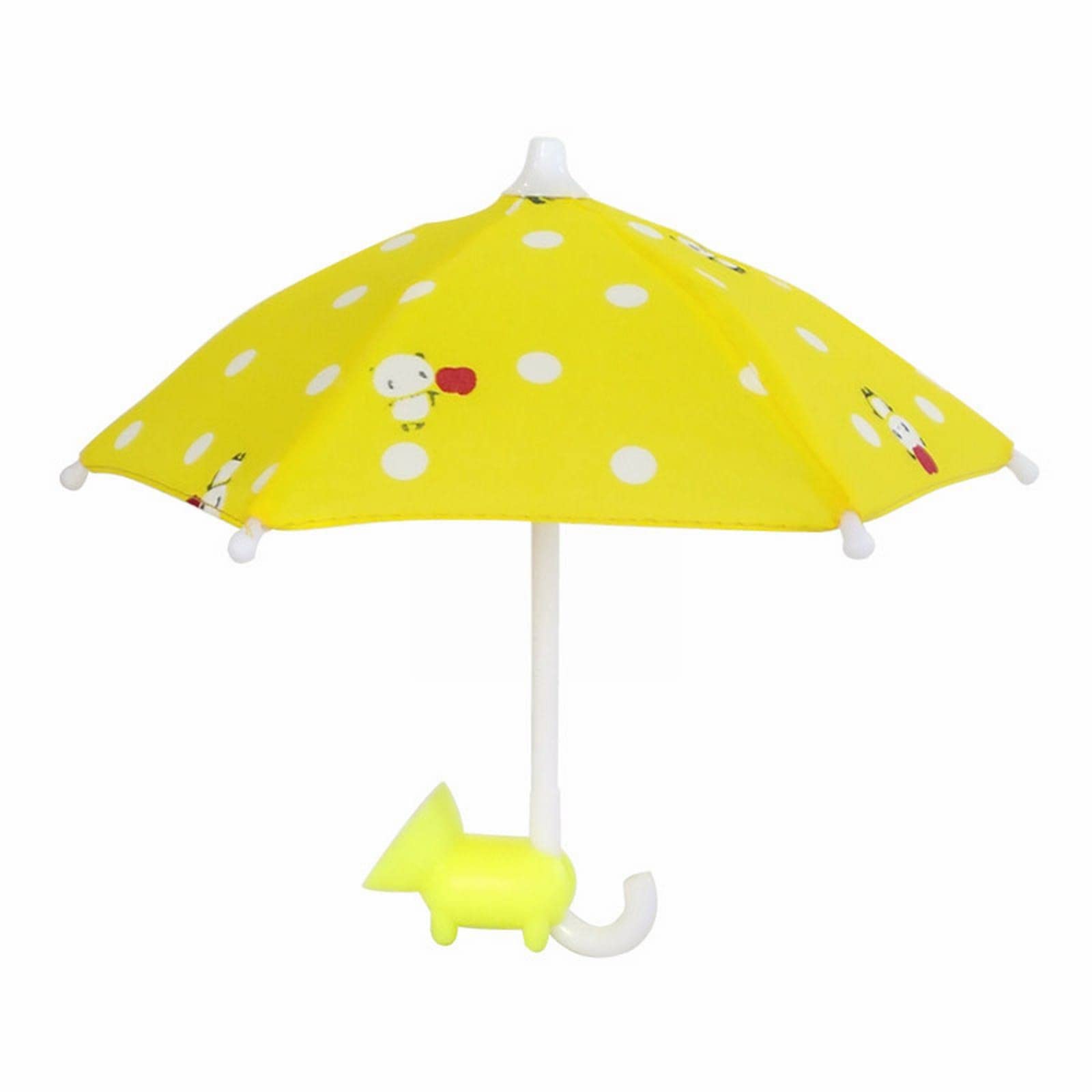 **Animal Phone Umbrella Stand with Suction Cup - Sun Hood Shield for Glare & Sunlight Protection - Durable Outdoor Phone Holder for Chairs, Pets & Furniture (Yellow, One Size) - Perfect for Beach, Picnics & Outdoor Activities**