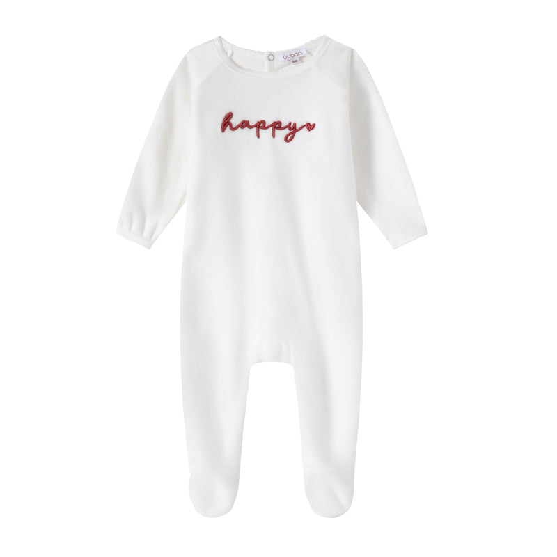 Oubon Cozy Embroidered Velour Footie Pajamas for Women & Girls - Soft Winter Sleepwear for Cold Nights & Lounging at Home