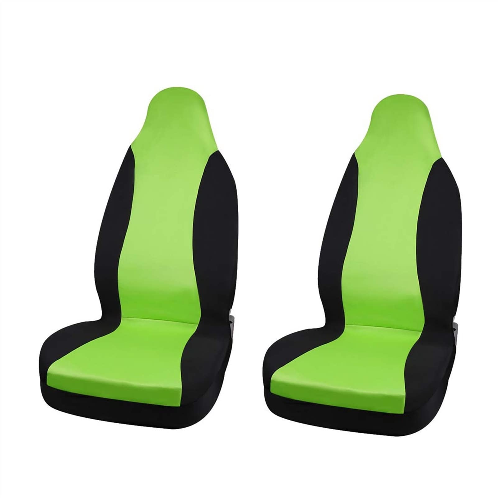 Luchike & Autohaux Universal Car Seat Covers - 5 Colors, 2-Piece Set (Green Black) - Fits Cars, Trucks & SUVs - Premium Interior Protection & Style Upgrade for Daily Commute, Road Trips & Family Travel
