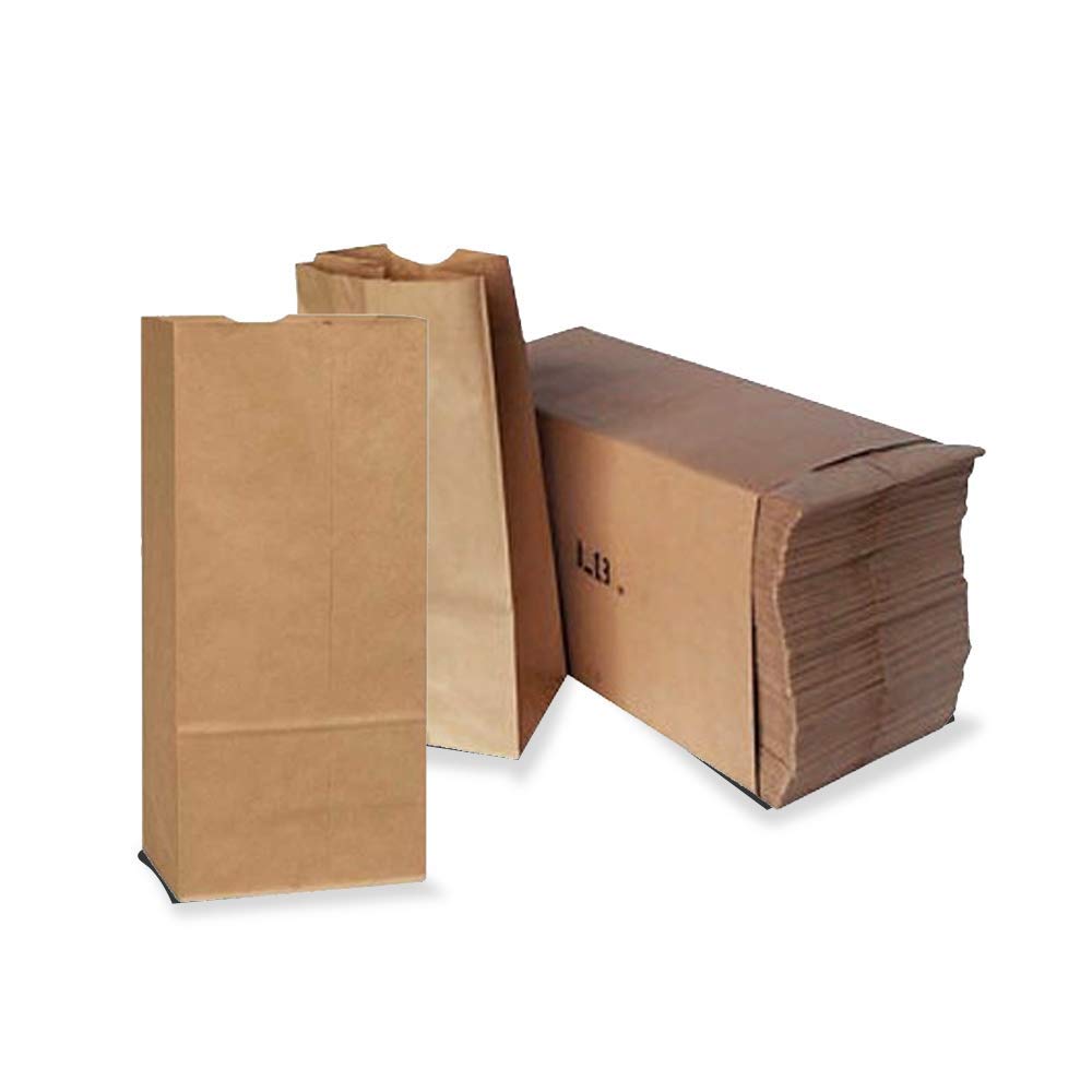 **Eco-Friendly Kraft Paper Lunch Bags - 500 Pack (6LB, Brown) - Durable & Reusable Grocery Bags for School, Office, Picnics & Takeout**