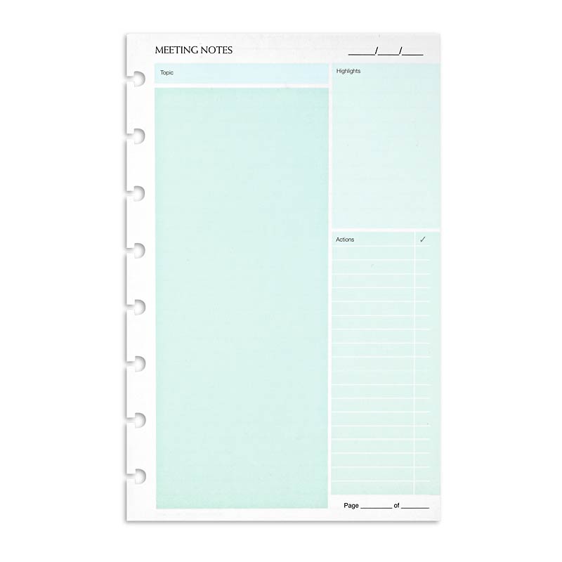 Circa SmartPlanner Meeting Notes - Junior Size (25 Sheets) - Perfect for Office Meetings, School Notes & Daily Planning - Organize Your Tasks Efficiently