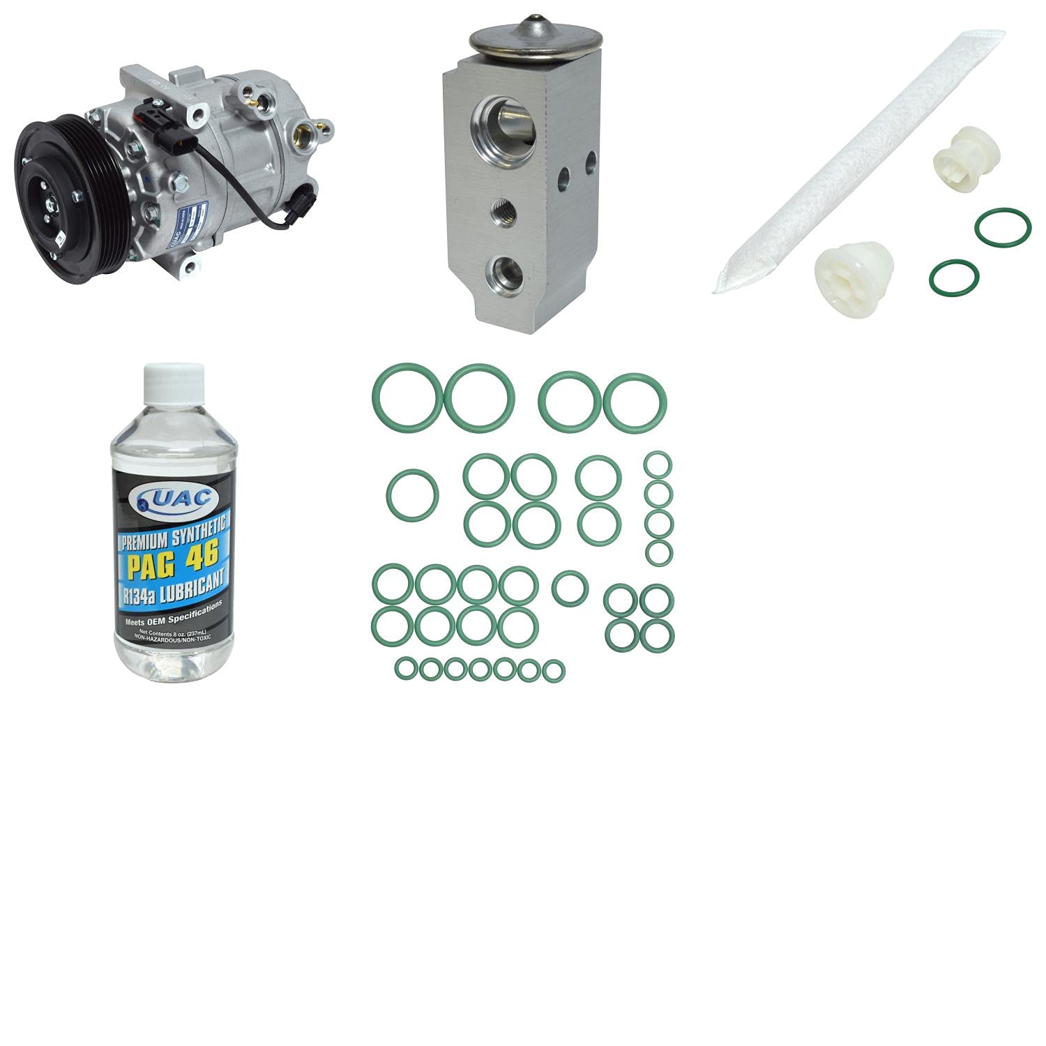 HVAC A/C Compressor Replacement Kit - Compatible with Most Car Models | Fast Cooling System Repair | Perfect for DIY Mechanics & Auto Shops