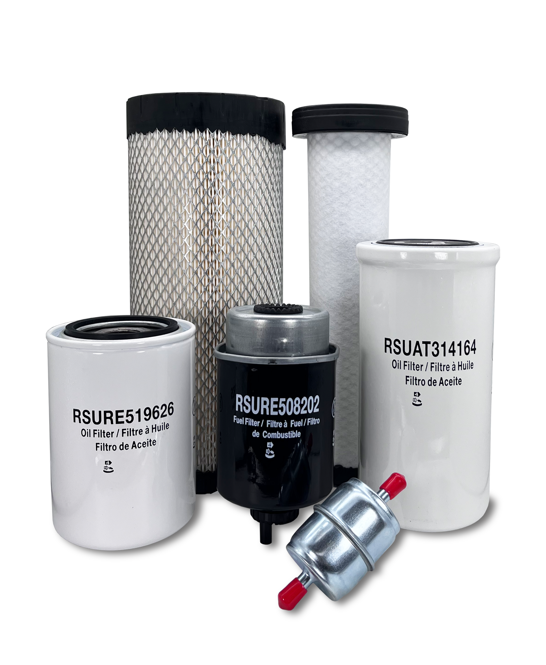 HERO® Maintenance Filter Kit for John Deere CT315 Compact Track Loader - Air, Oil & Fuel Filters Replacement Set for Heavy-Duty Construction Equipment
