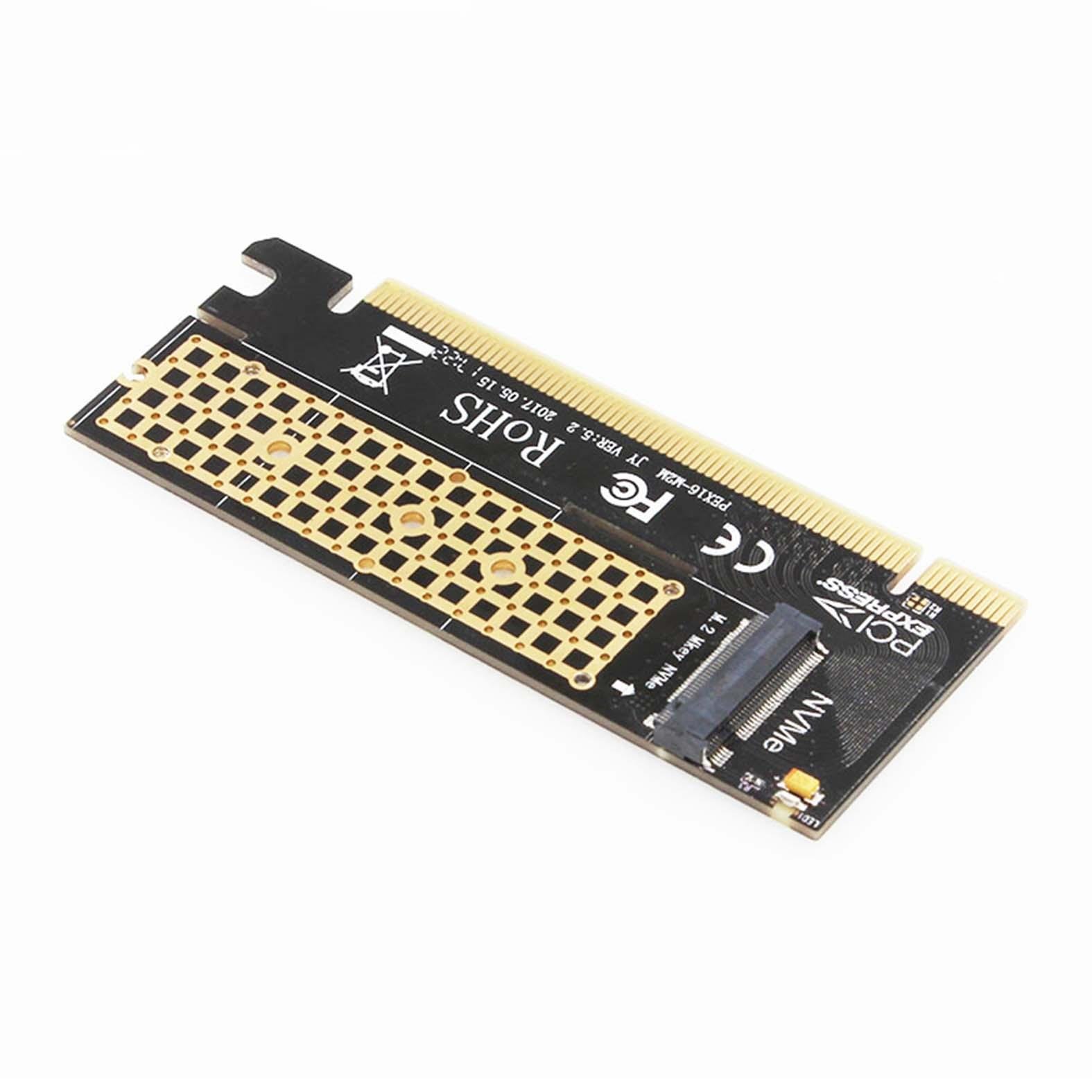 Hobbypower M.2 NVMe SSD to PCIe 3.0 X16 Adapter Card - M Key Interface for High-Speed Data Transfer - Perfect for Gaming PCs, Workstations & Server Upgrades