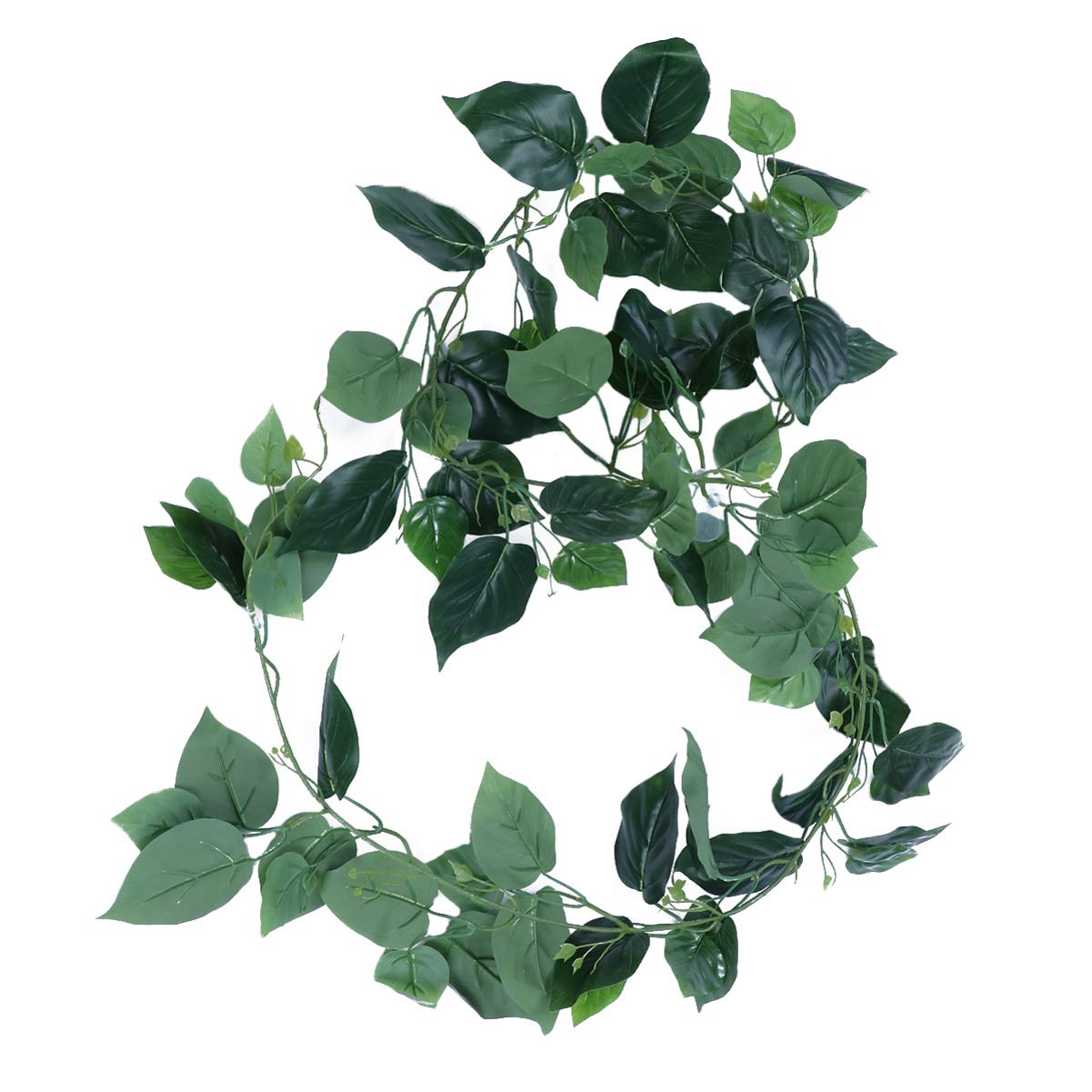 POPETPOP Hanging Reptile Terrarium Plants - Artificial Vines with Suction Cups for Bearded Dragons, Lizards, Geckos, Snakes & Hermit Crabs | Glass Container Decor for Reptile Habitats & Terrariums | Perfect for Climbing, Hiding & Natural Habitat Simulation