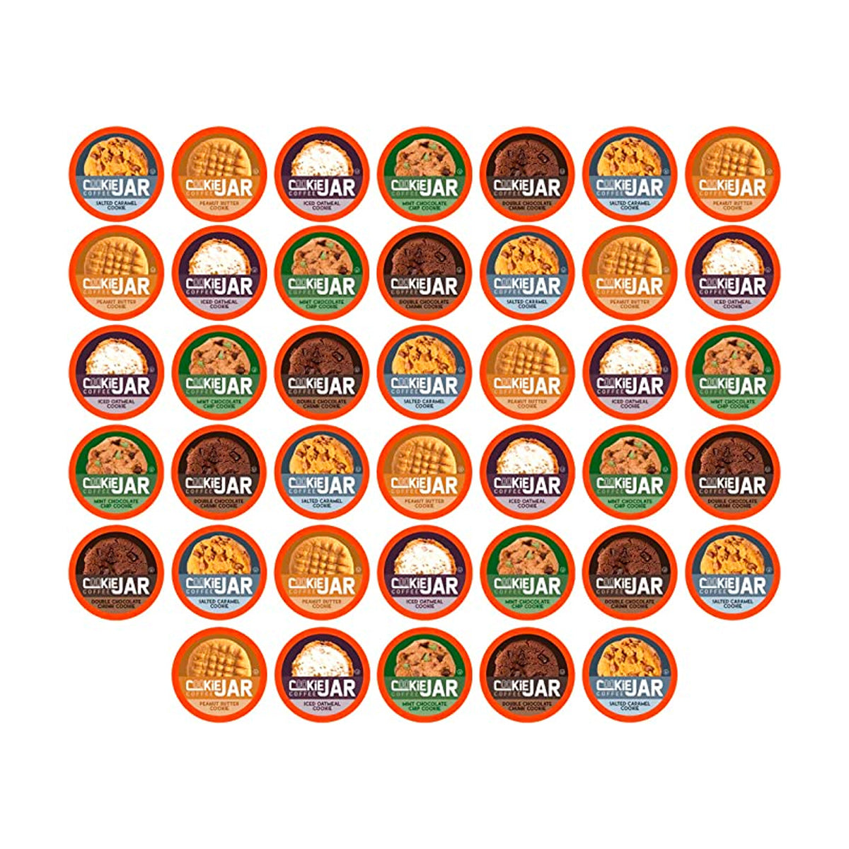 Best Flavored Cookie Jar Variety Pack Single Serve Coffee Pods - 40 Count for Keurig Brewers | Perfect for Office, Home & Gifting