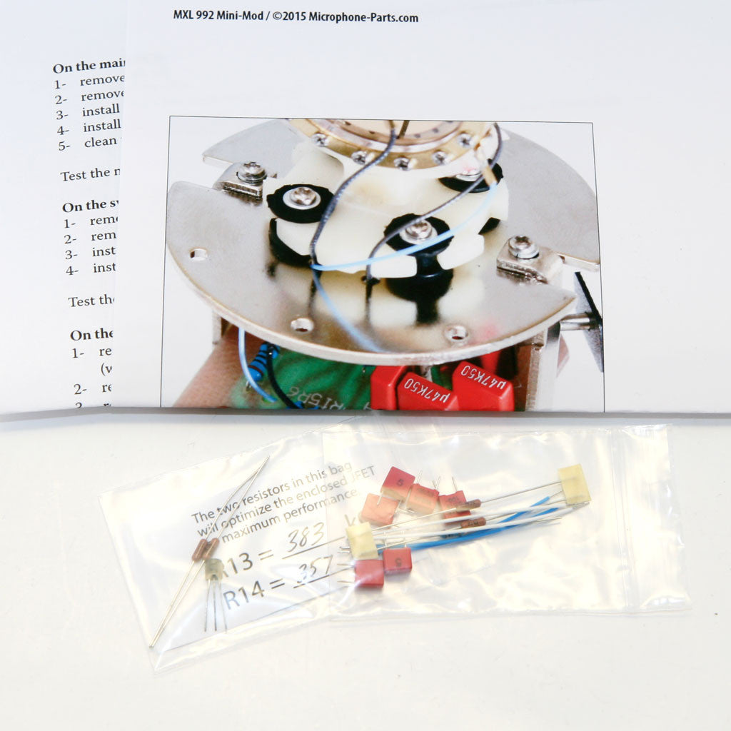 MXL 992 Circuit Mod Kit - Professional Audio Upgrade for Studio Microphones | Perfect for Podcasting, Voiceovers & Home Recording Studios