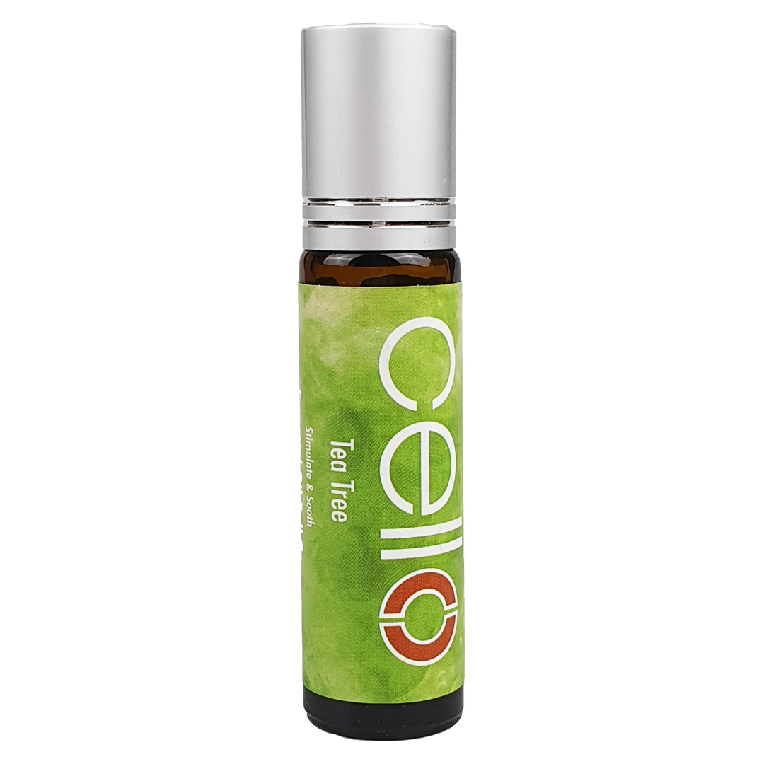 Best Cello Essential Oil Roll On - Tea Tree Oil for Skin Care, Stress Relief & Aromatherapy | Perfect for Travel, Home & Office Use