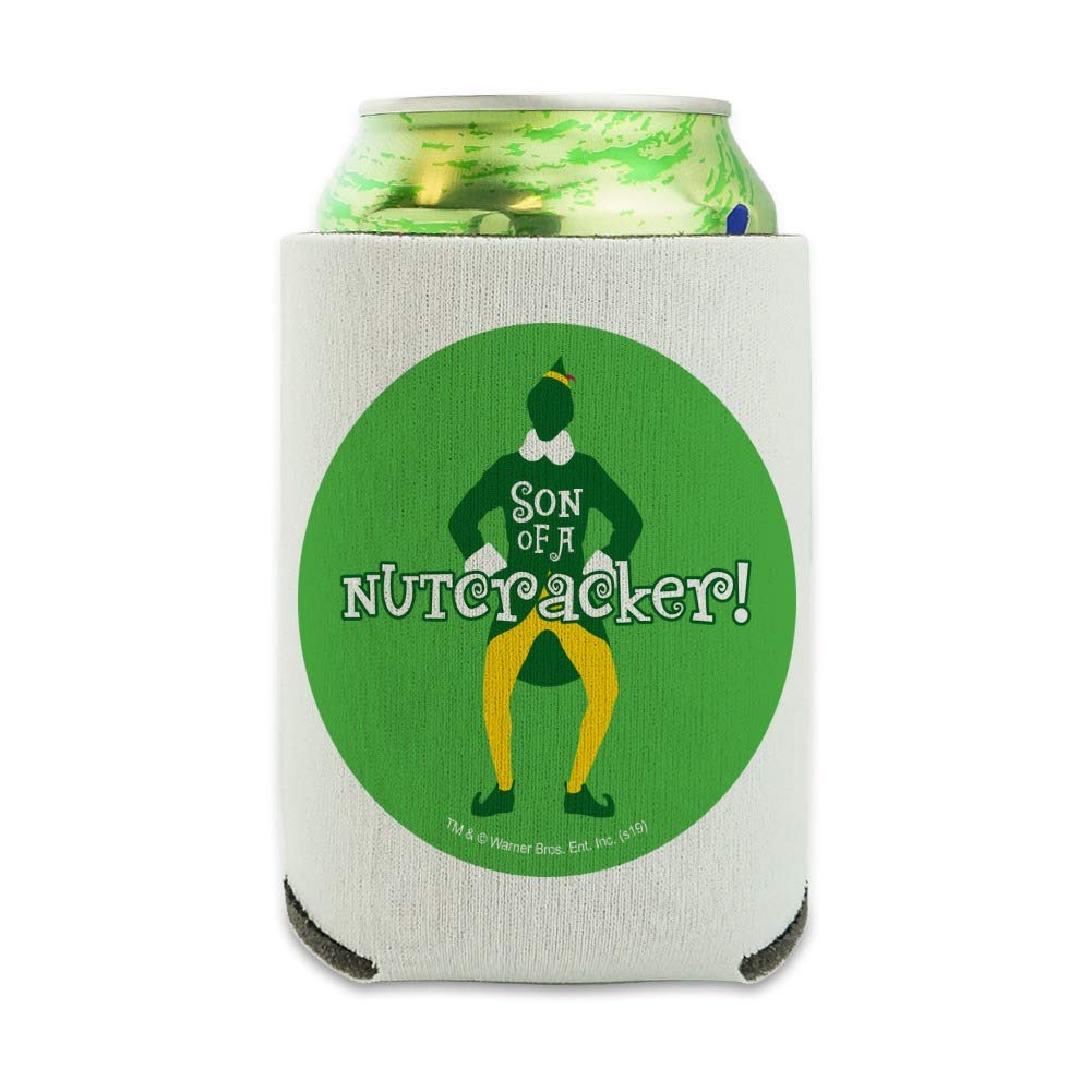 Elf Movie Son of a Nutcracker! Insulated Can Cooler - Collapsible Drink Sleeve & Beverage Holder for Beer, Soda & Energy Drinks - Perfect for Parties, BBQs & Movie Nights
