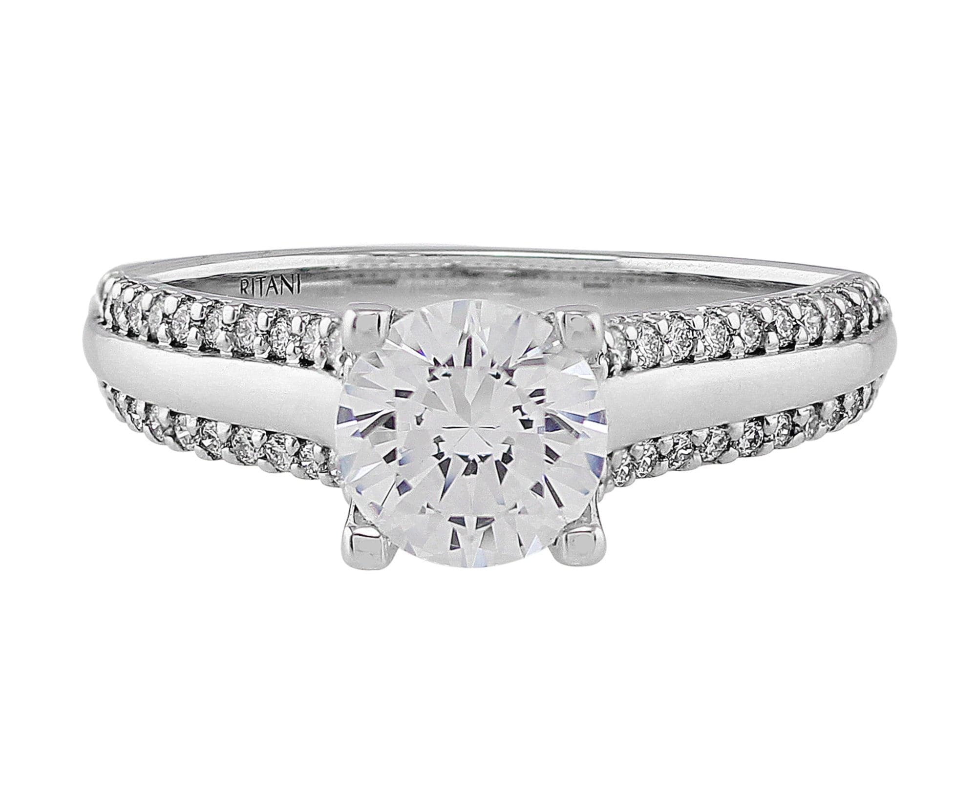 18K White Gold Diamond Classic Ring for Women - Elegant Solitaire Engagement & Wedding Band - Perfect for Proposals, Anniversaries, and Special Occasions