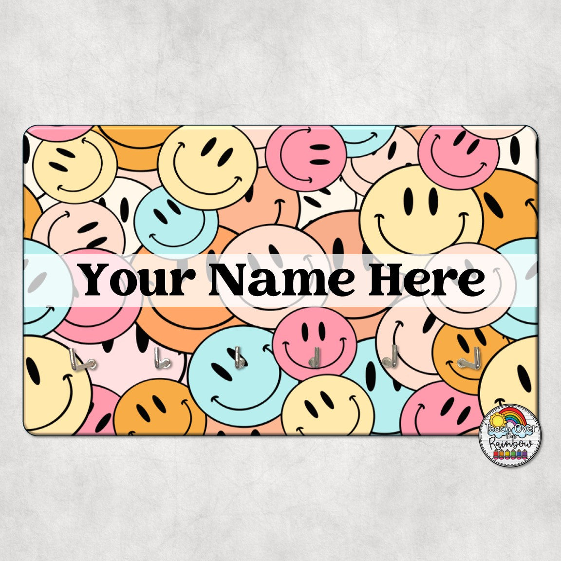 Just Full of Smiles Hall Pass Holder - Durable Plastic Hallway Pass for Teachers & Students - Perfect for Classroom Management & School Hallway Safety
