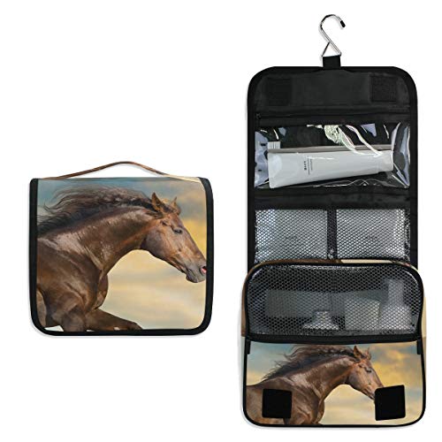 Linomo Hanging Travel Toiletry Bag for Women & Men - Large Waterproof Cosmetic Makeup Organizer with Hook - Perfect for Vacation, Gym, Camping & Business Trips