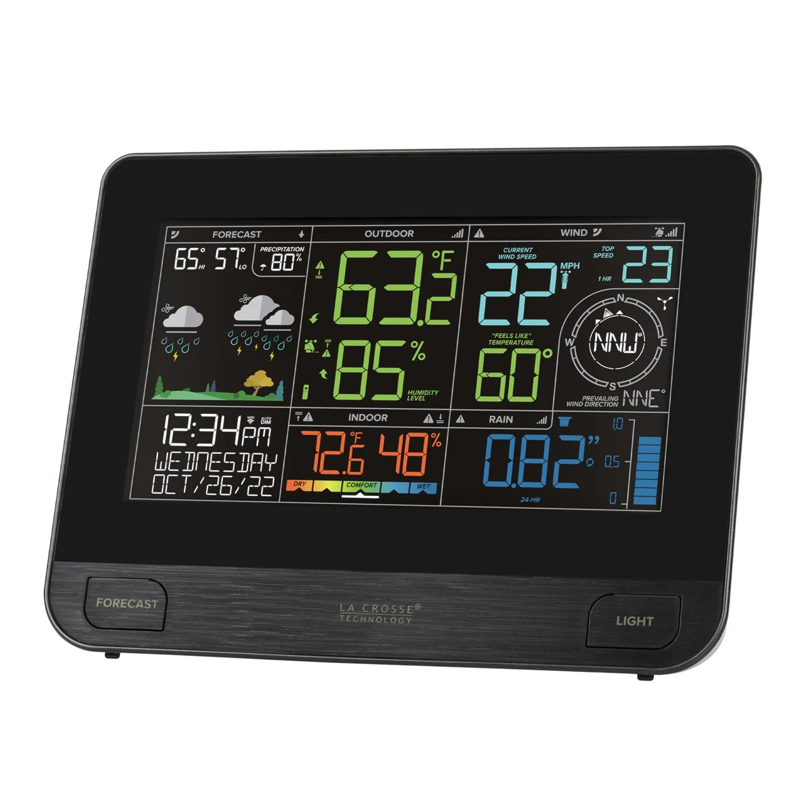 La Crosse V42 PRO AU Professional WIFI Wireless Weather Station - Accurate Indoor Outdoor Temperature Humidity Monitor for Home, Office, Garden & Greenhouse Use