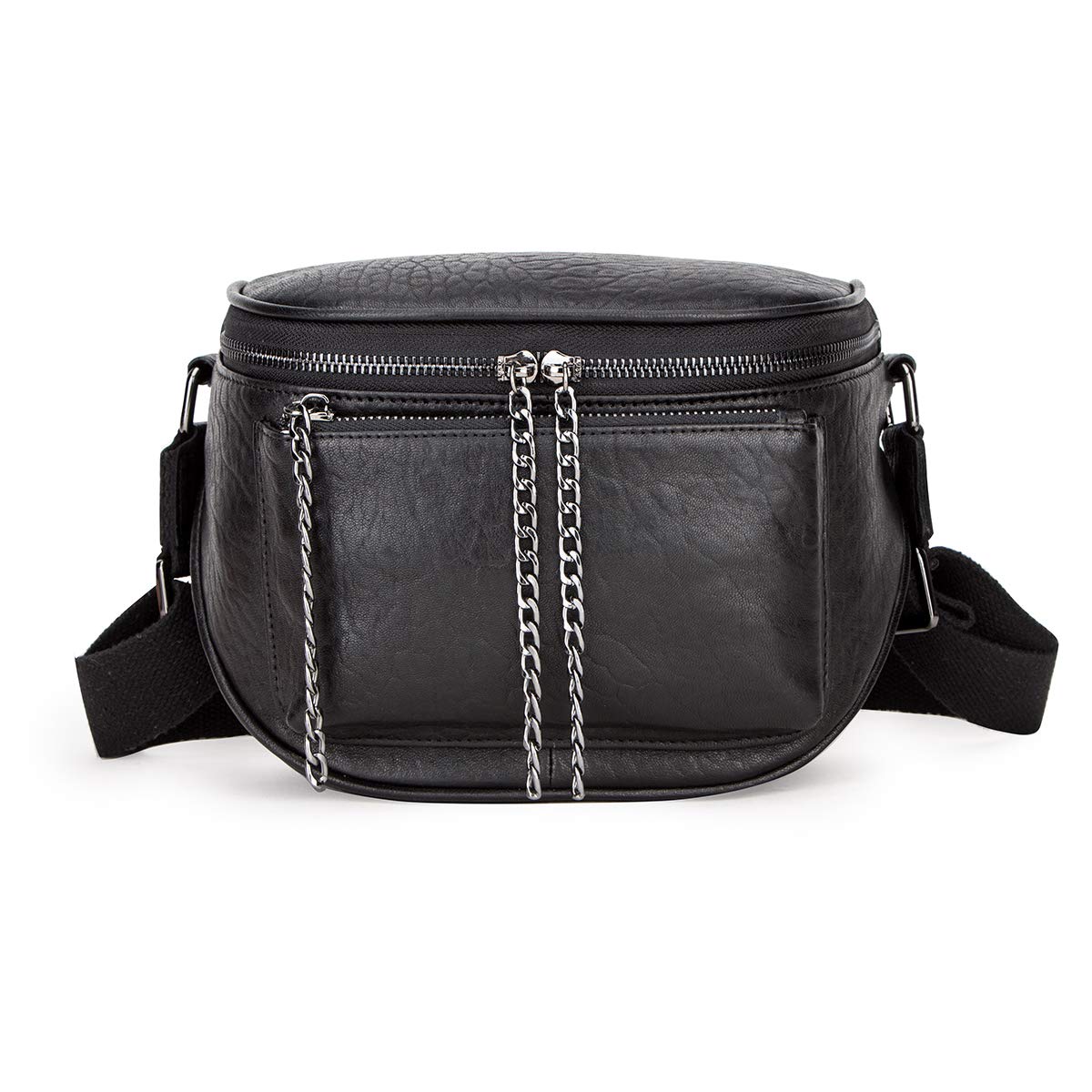Genuine Sheepskin Leather Crossbody Bag for Women & Girls - Stylish iPad Mini Messenger Bag for Travel, School & Daily Use - Black