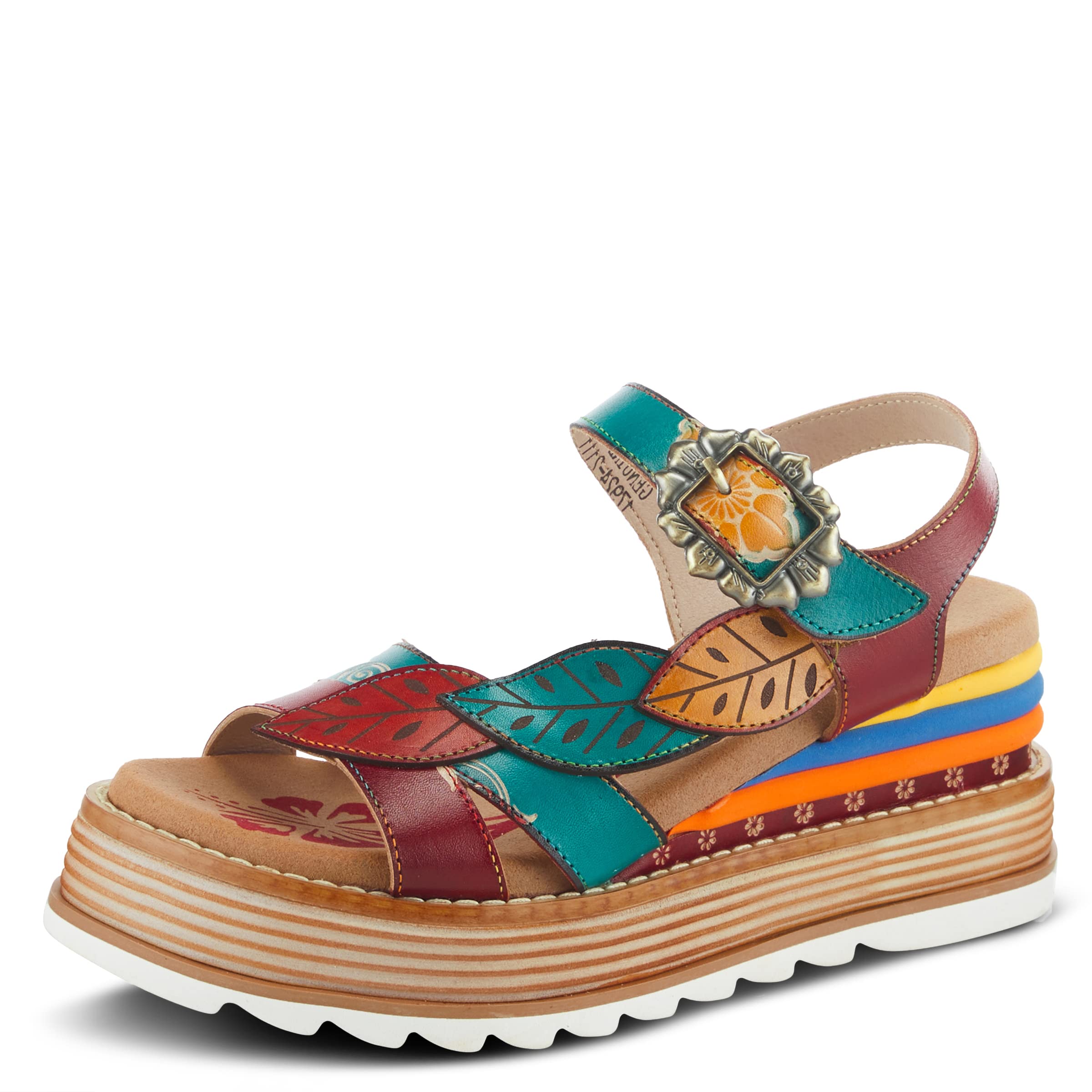 Spring Step L'Artiste Women's Irvetta Comfort Wedge Sandals - Breathable Summer Shoes for Beach, Walking & Casual Outfits