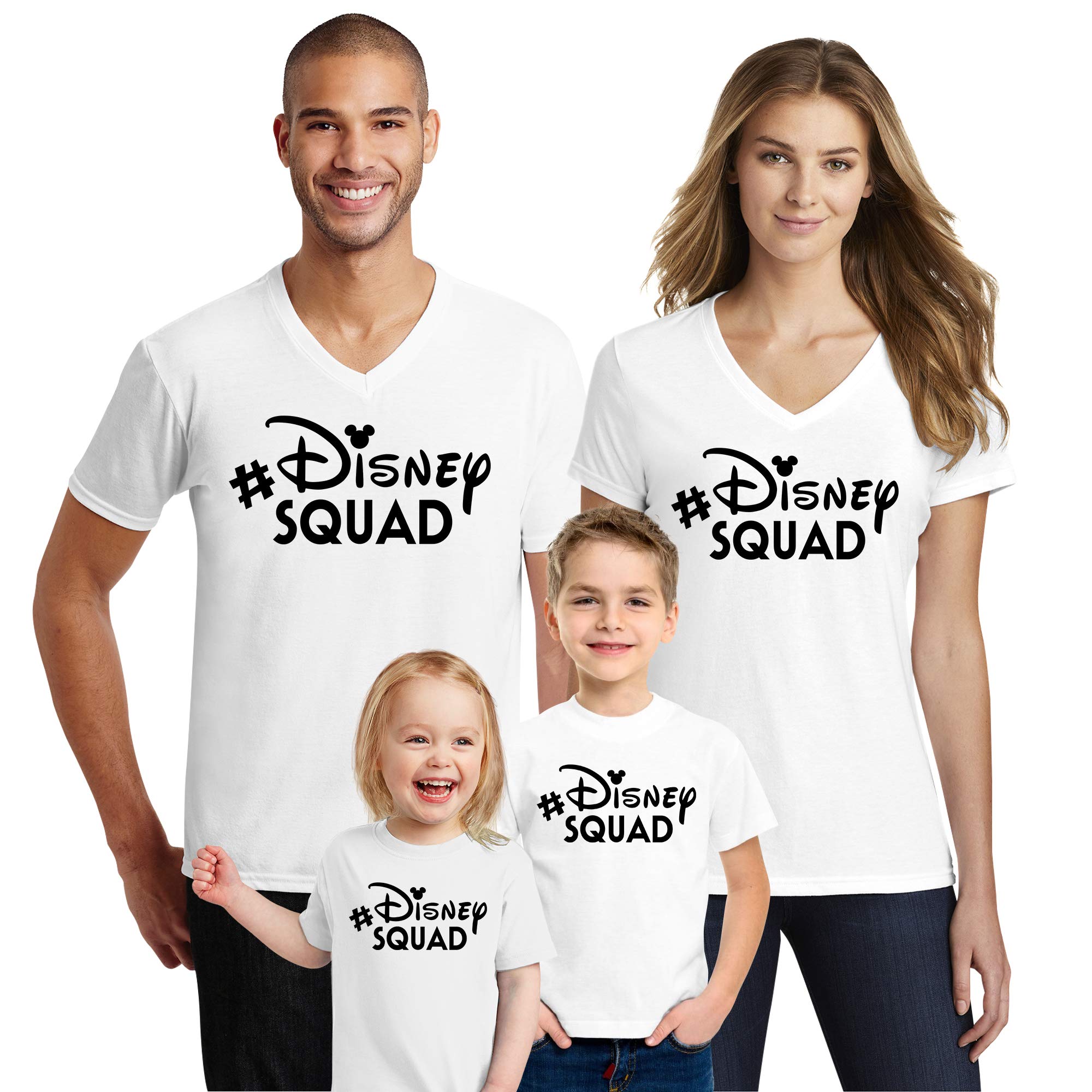 Minnie & Mickey Mouse Family Vacation Matching T-Shirts for Men, Women & Kids - 100% Cotton Natural Comfort Underwear - Perfect for Disney Trips, Theme Parks & Family Outings