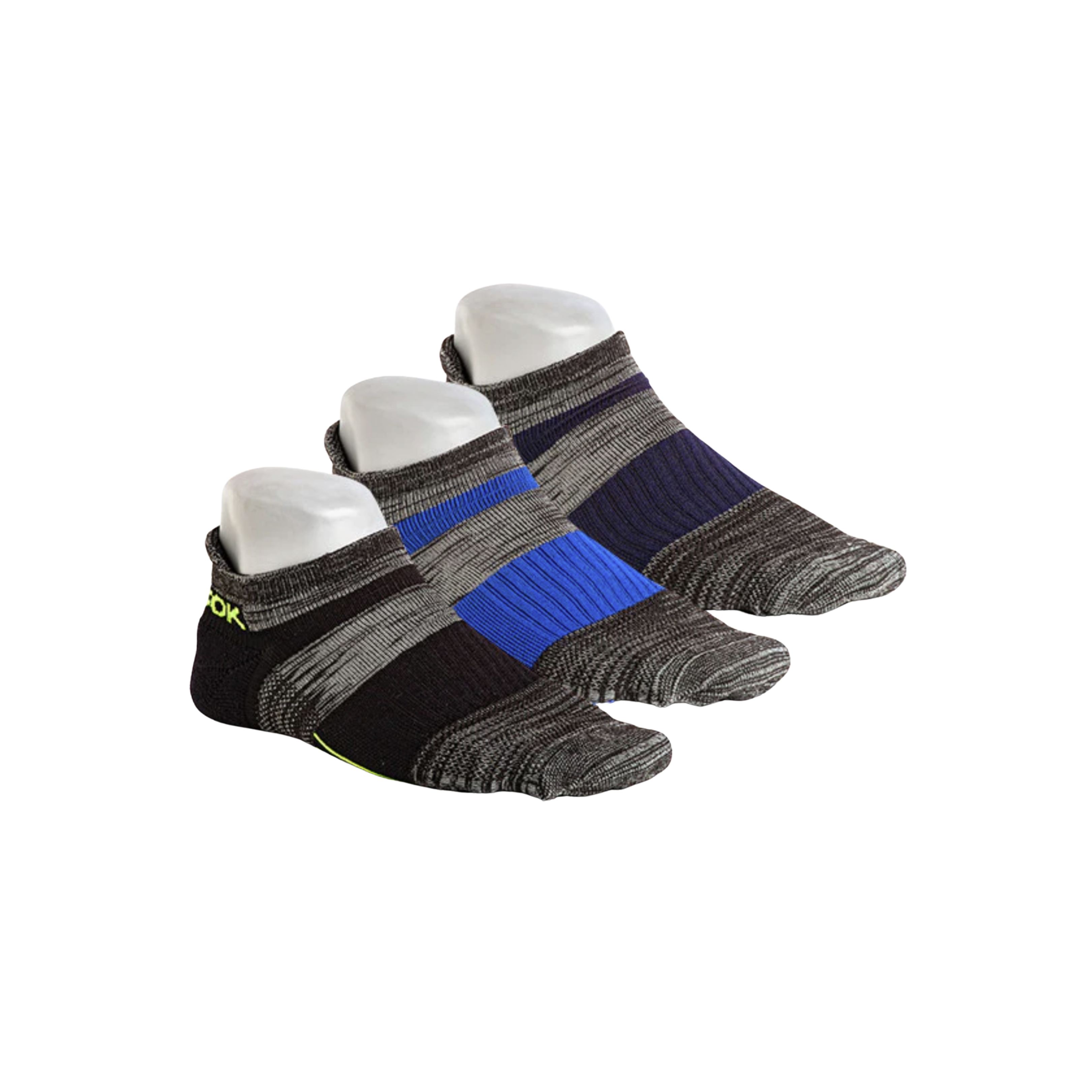 Q5 No Show Socks for Men & Women - Charcoal Grey Invisible Low Cut Liner Socks - Perfect for Running, Sneakers & Dress Shoes