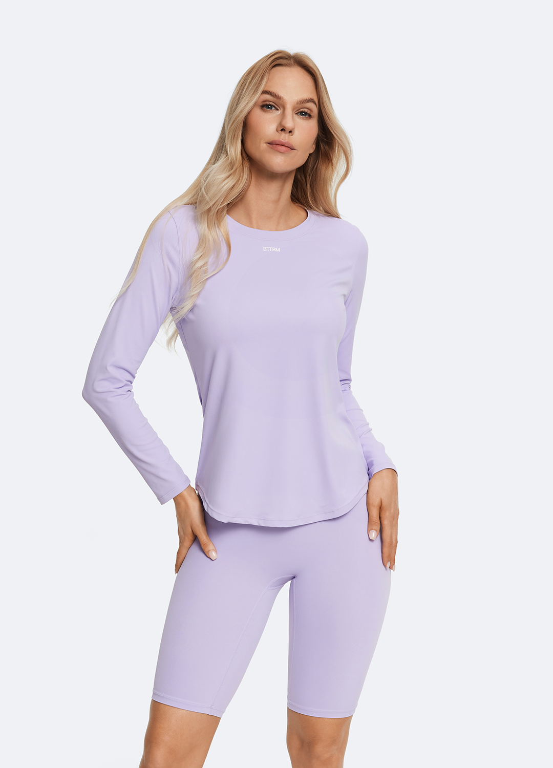 Lavender Long Sleeve Shirt for Women - Soft Comfortable Casual Blouse - Perfect for Office, Date Night & Everyday Wear