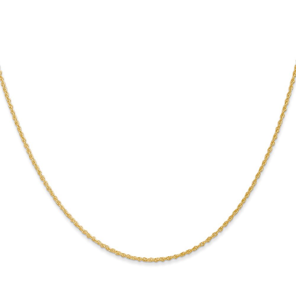 14K Gold 1.1mm Baby Rope Chain Necklace for Women & Men - Dainty & Delicate Jewelry for Everyday Wear, Gifts, and Special Occasions