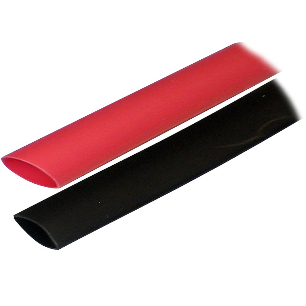 0.75 x 3 Inch ALT Heat Shrink Tubing - Black & Red - Pack of 2 - Electrical Insulation for Wires, Cables & DIY Projects - Waterproof & Durable Protection for Home, Automotive & Electronics Repair