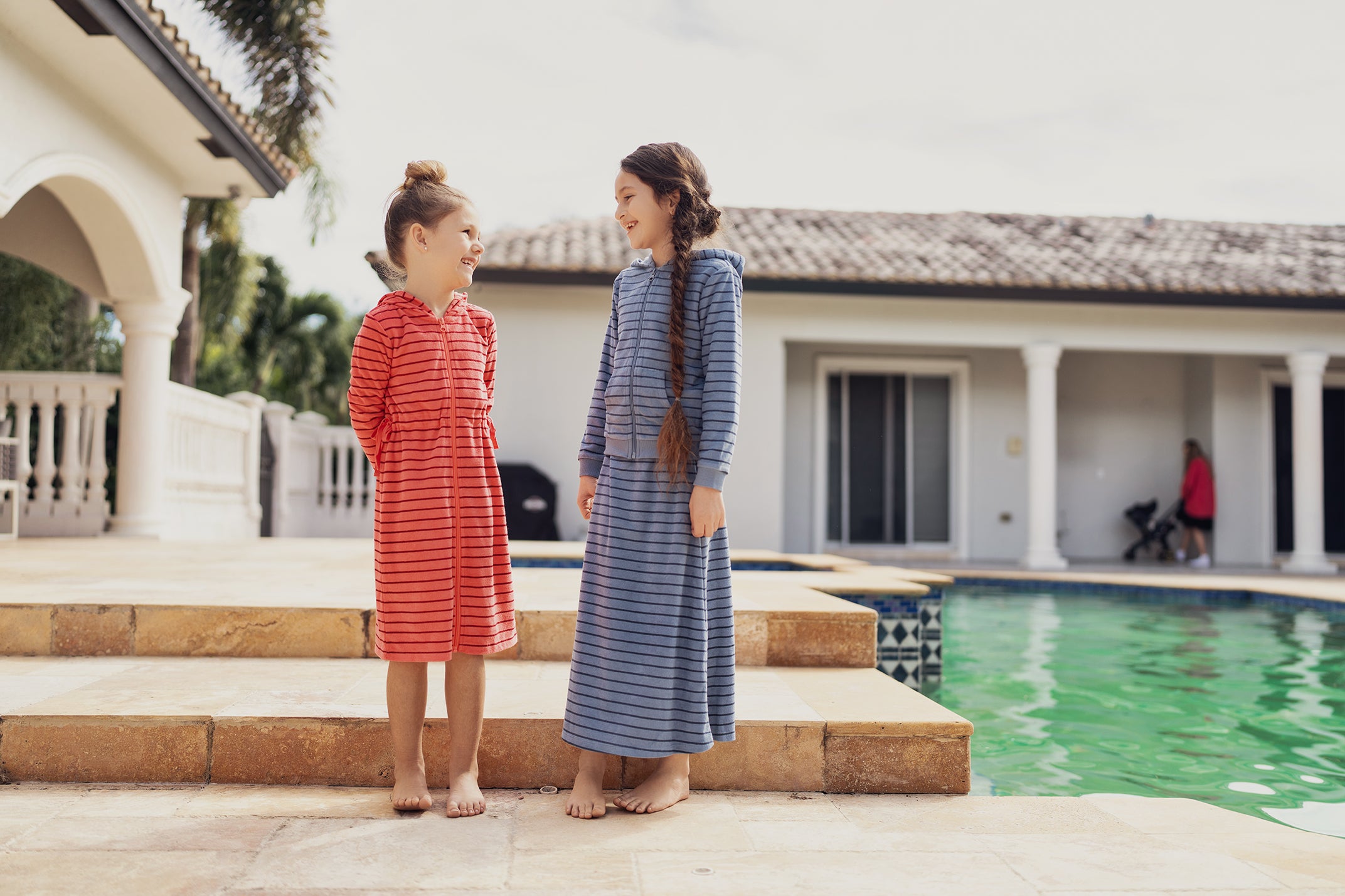 Soft and Cozy Striped Terry Cloth Robe for Women - Perfect for Spa, Lounging, and Relaxation at Home