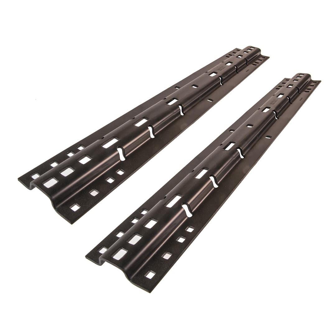 30686 Black Base Rail (Box of 2) - Heavy Duty Metal Rail for Furniture Assembly, DIY Projects & Home Improvement