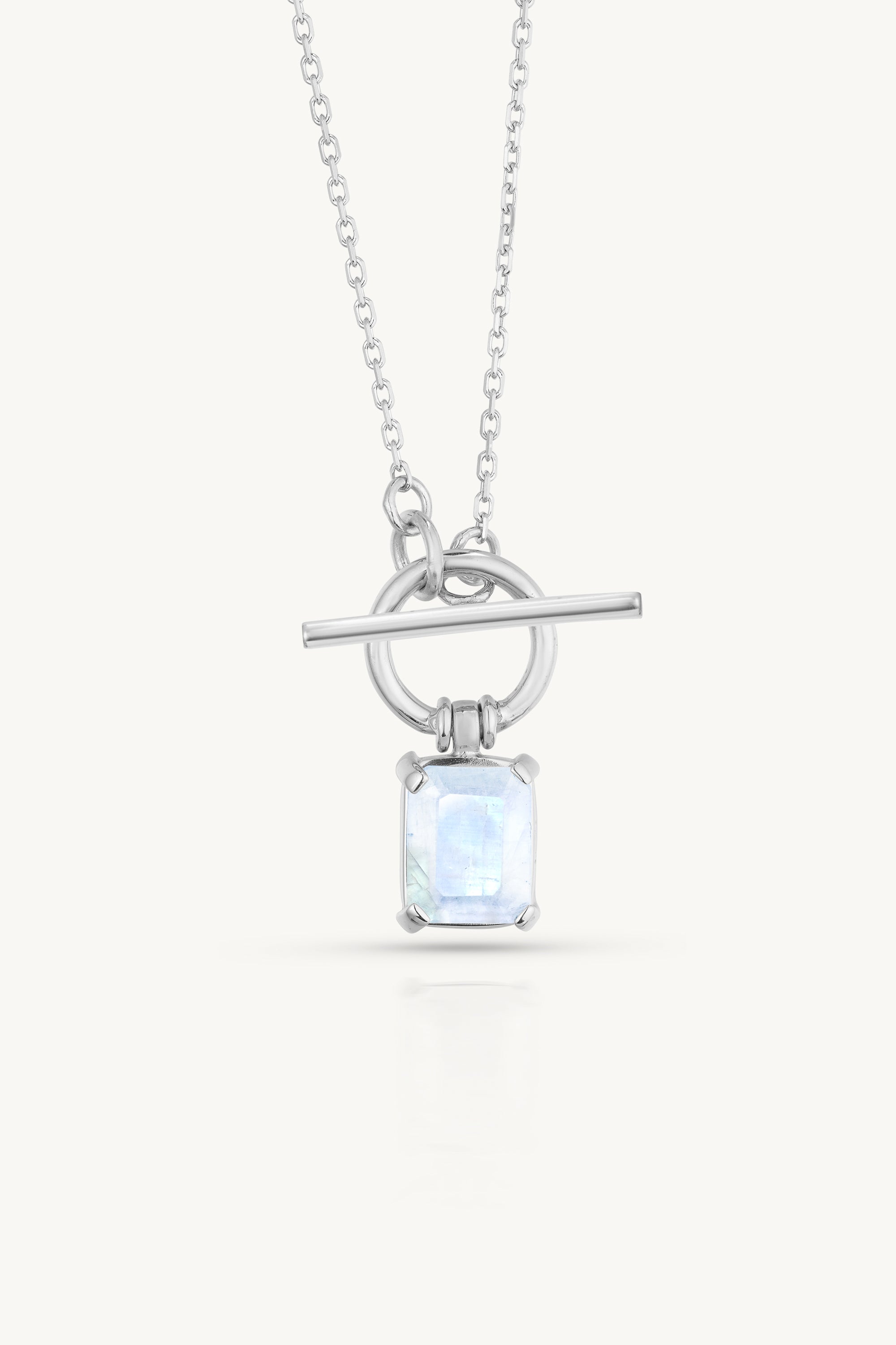 Alchemy Moonstone Silver Necklace for Women - Healing Crystal Jewelry for Meditation, Yoga & Spiritual Energy - Sterling Silver Pendant Gift for Her