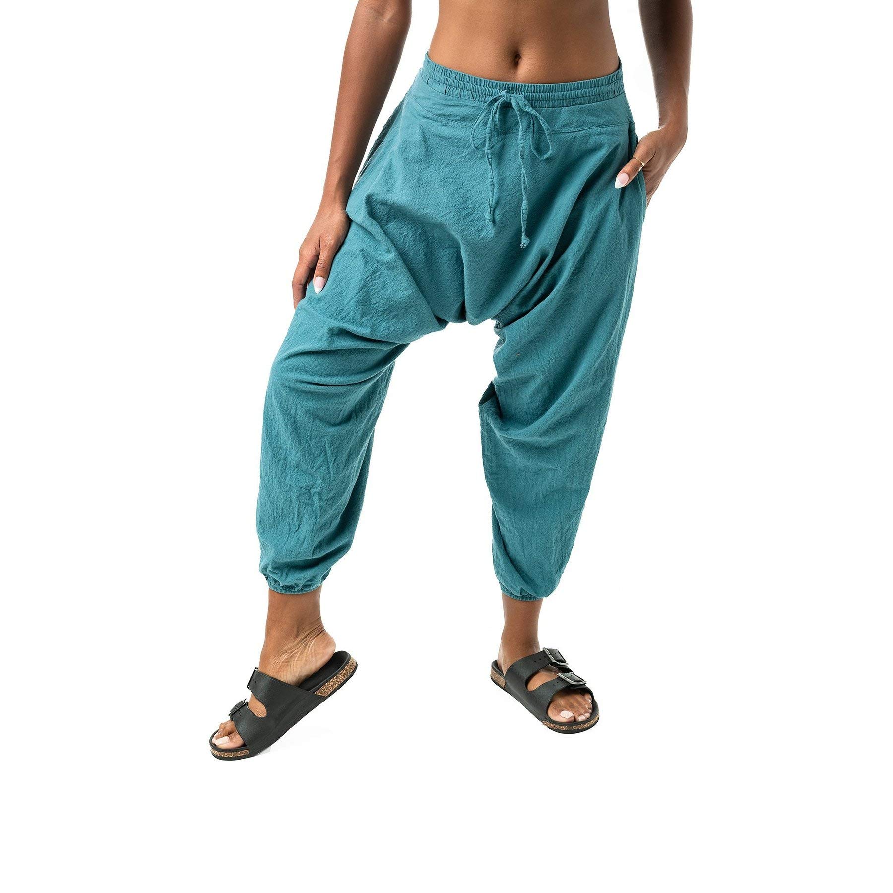 Buddha Pants Savannah Winter Harem Pants for Men & Women | 100% Cotton Boho Yoga Pants | Casual, Beach & Travel Wear | Perfect for Meditation, Lounge & Festival Outfits