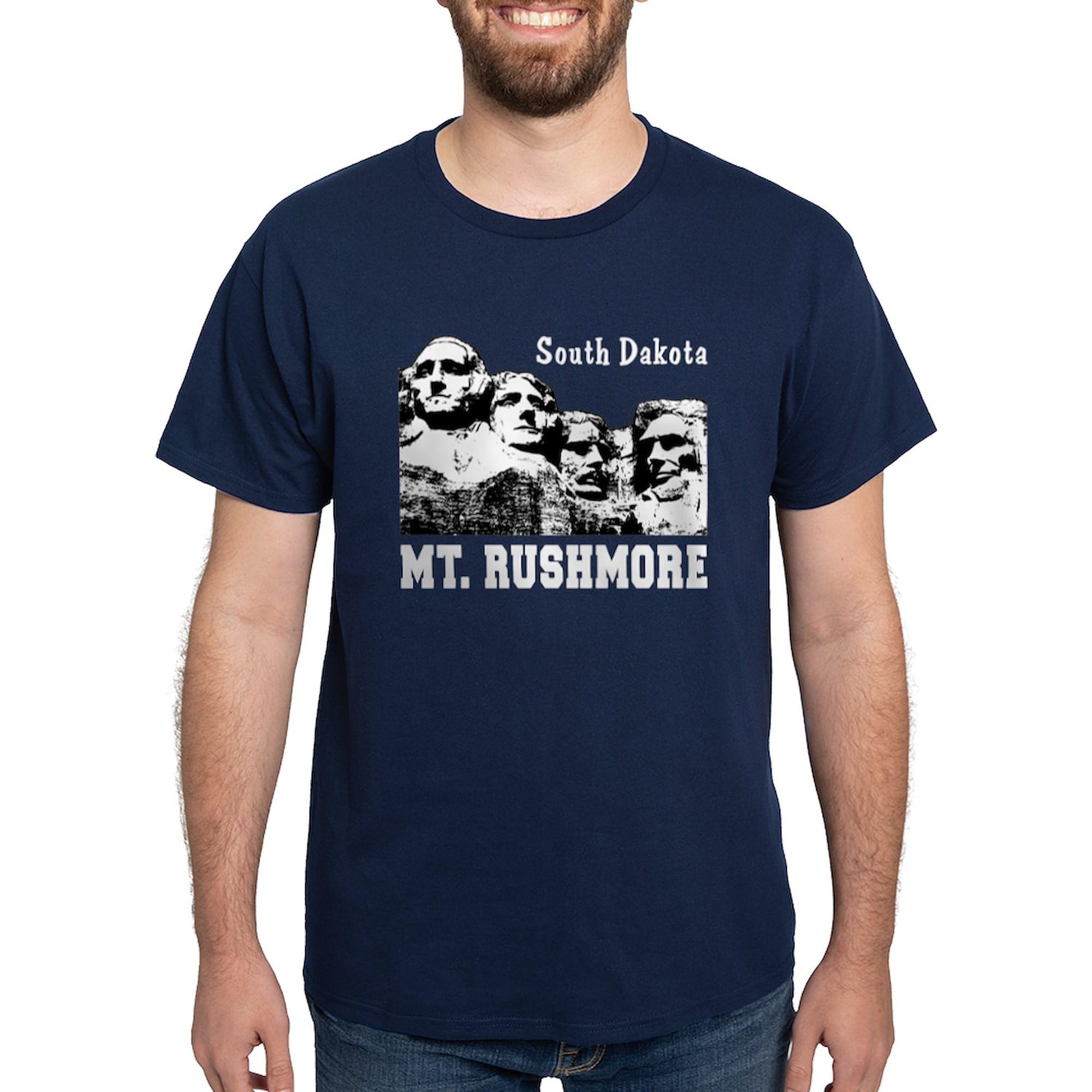 Mt. Rushmore Graphic T-Shirt for Men - 100% Cotton Dark Tee with Classic Print | Casual Wear, Travel Souvenir & Patriotic Gift Idea