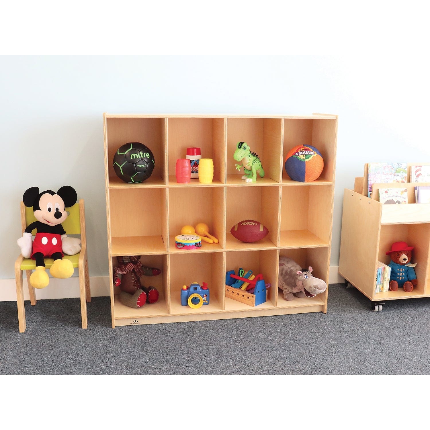 12-Cubby Backpack Storage Cabinet for Kids - Organize School Supplies, Toys & Books - Perfect for Classrooms, Playrooms & Home Organization