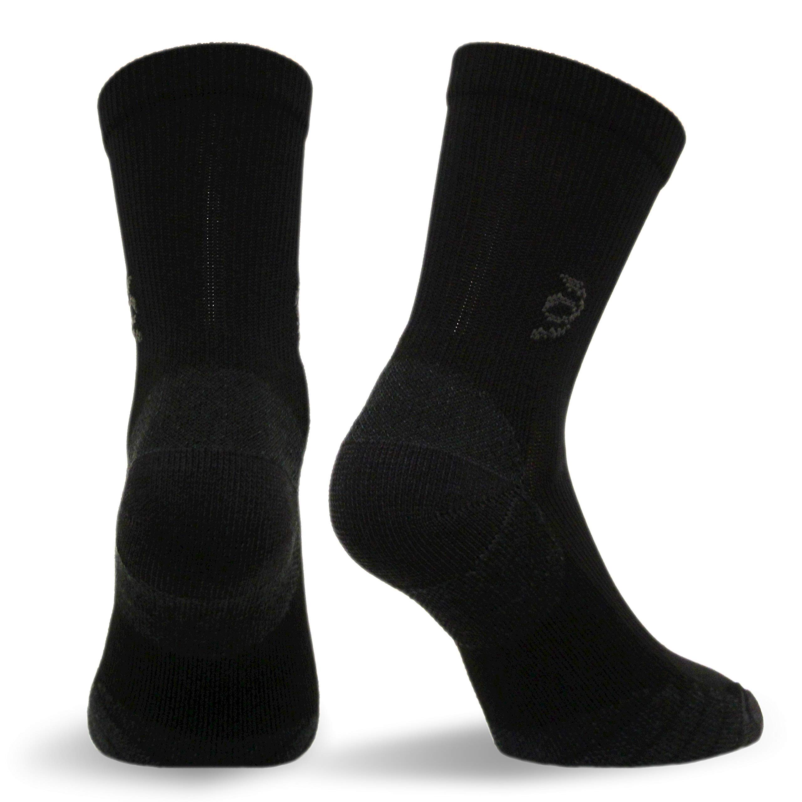 Travelsox Premium Dress & Travel Crew Compression Socks - Best for Circulation, Comfort & Style - Ideal for Long Flights, Office Wear & Active Lifestyles