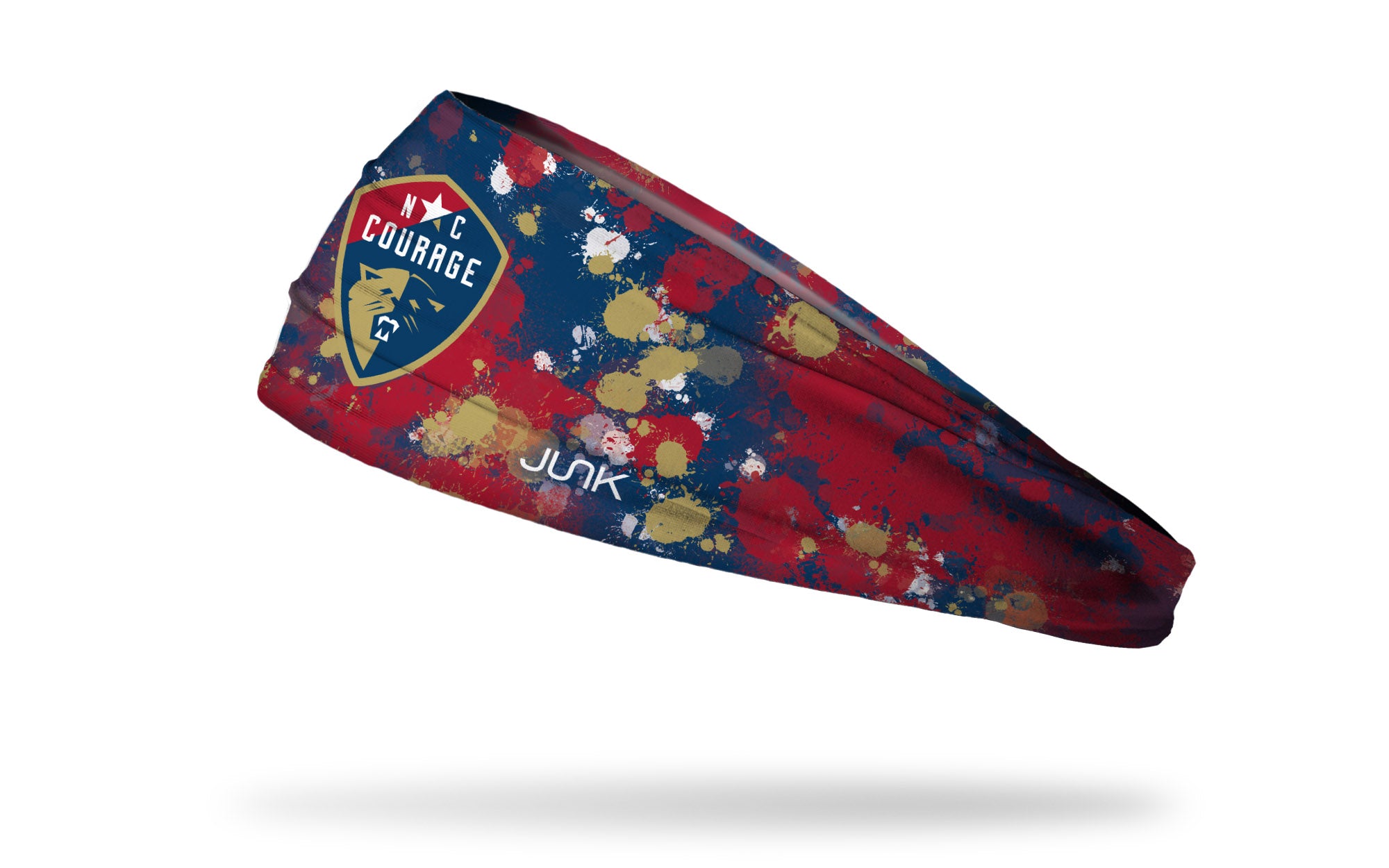 North Carolina Courage Splatter Big Bang Lite Headband - Comfortable & Stylish Soccer Headband for Women & Girls - Perfect for Training, Matches & Outdoor Sports