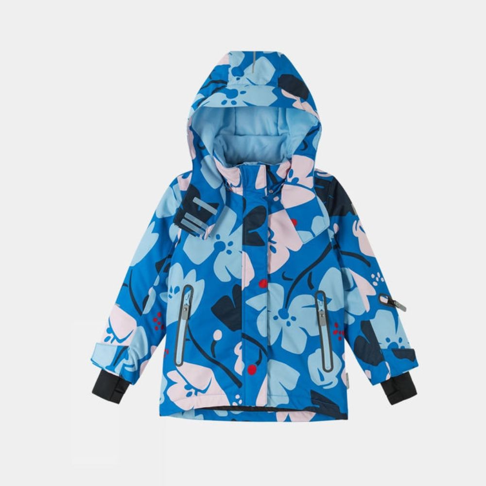 Reima Kiiruna Girls Ski Jacket - Waterproof Winter Coat for Kids, Bright Blue - Perfect for Snowboarding, Skiing & Outdoor Winter Activities