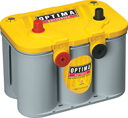 Optima D34/78 Yellow Top Deep Cycle Battery - High-Performance AGM Battery for Cars, Trucks & RVs - Perfect for Off-Roading, Marine Use & Solar Power Systems