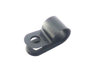 4-Pack P Clips - Heavy Duty Plastic Clips for Organizing Cables, Wires & Hoses | Perfect for Home, Office & Garage Storage Solutions