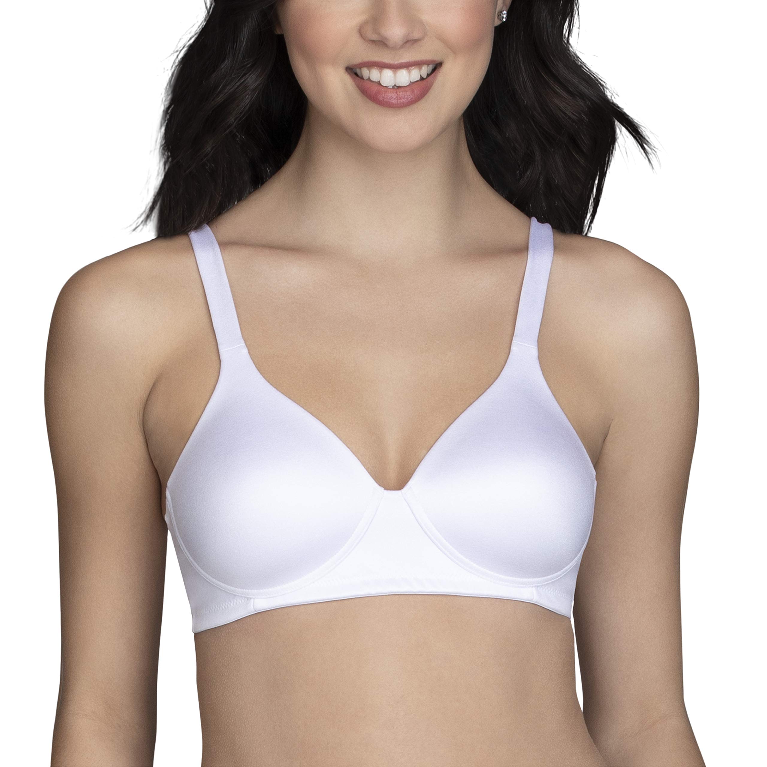 Vanity Fair Women's Full Coverage Wirefree Bra 72298 - Comfortable Wireless Support for Everyday Wear | Perfect for Work, Yoga & Relaxation