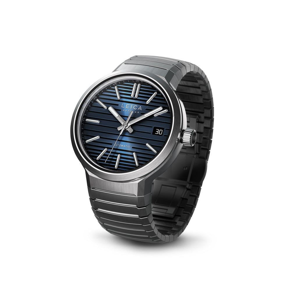 Leica ZM 11 Steel Midnight Blue Watch - Luxury Swiss Automatic Timepiece for Men - Perfect for Business, Formal Events & Collectors