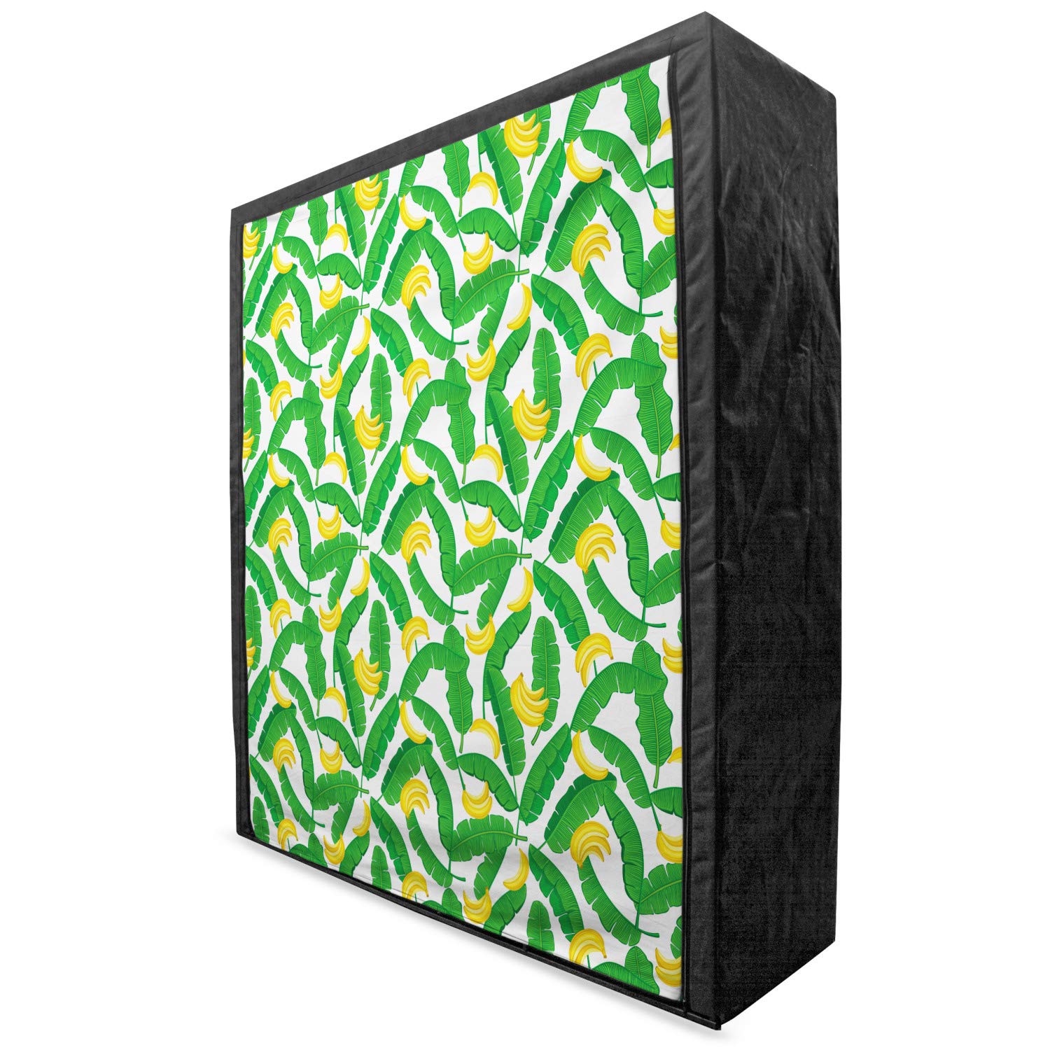 Ambesonne Botany Portable Fabric Wardrobe with Giant Tropical Palm Leaves Design - 59