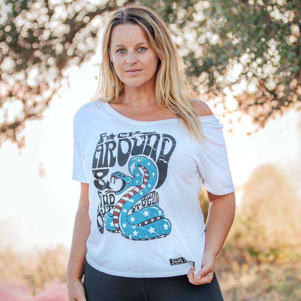 Women's Funny Slogan Slouchy T-Shirt - White | Casual Wear for Everyday Outfits & Street Style