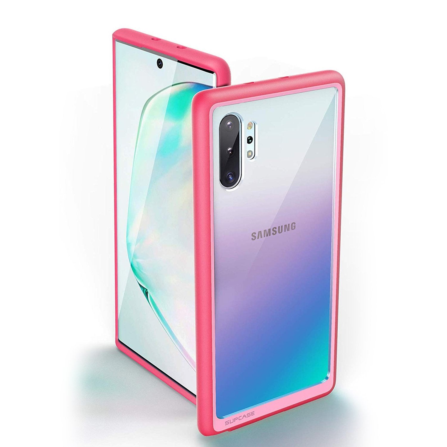 Samsung Galaxy Note10 Plus / Note10 Plus 5G Clear Protective Case - Slim Fit Shockproof Cover with Scratch Resistance in Pink | Perfect for Work, Travel & Everyday Use