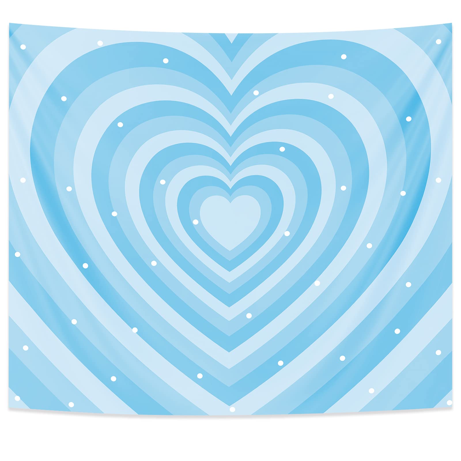 Pecfamly Cute Baby Blue Tapestry - Light Blue Aesthetic Wall Decor for Teen Girls Bedroom | Kawaii Room Decor for Dorm, Nursery & Cozy Spaces