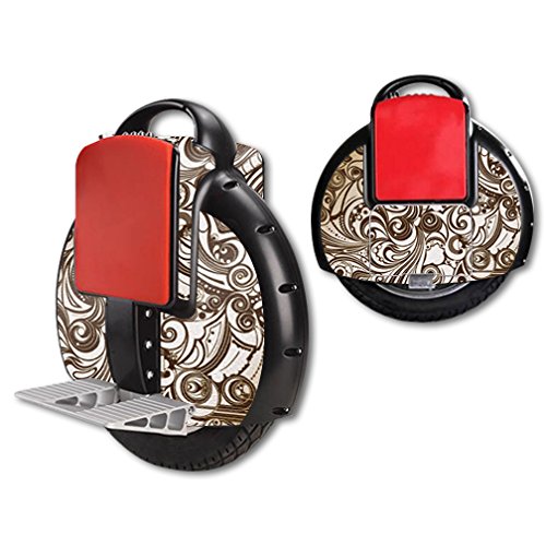MightySkins Airwheel X3 Self Balancing Electric Unicycle Skin Wrap - Vintage Swirls Design | Durable Protective Cover Sticker for Commuting & Outdoor Adventures