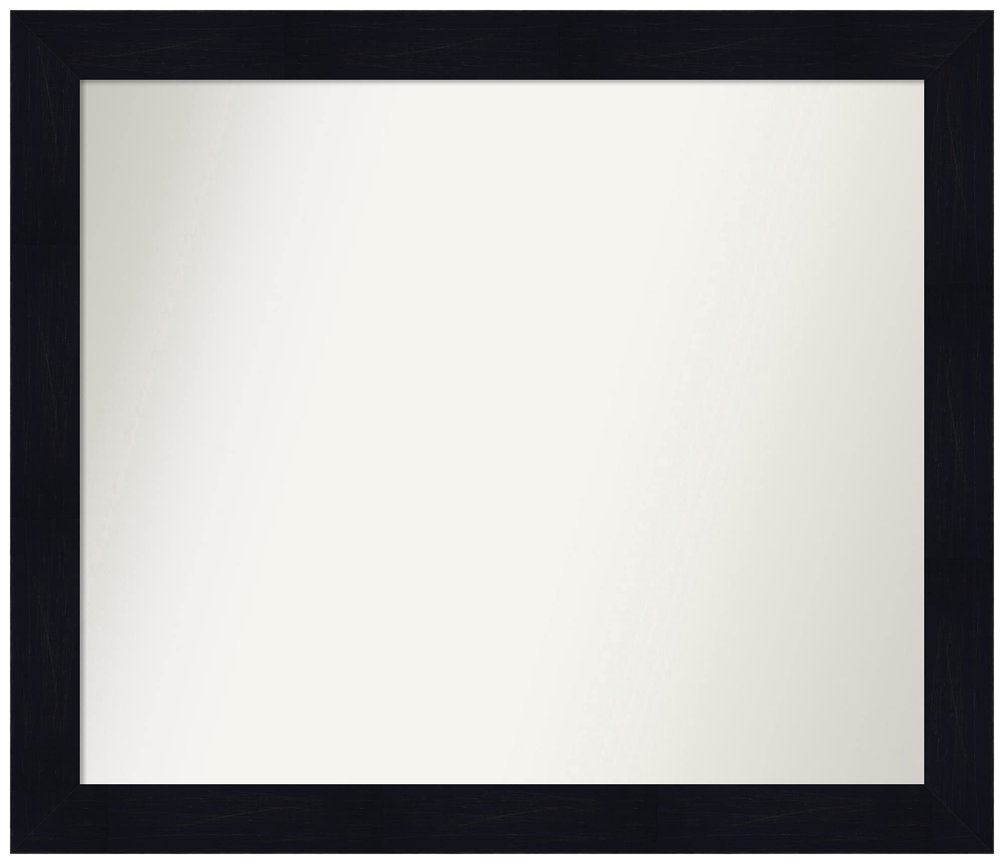 Amanti Art Custom Non-Beveled Wall Mirror 30x35 Inches with Navy Shiplap Frame - Bathroom, Living Room, Bedroom Decor - Blue Wall Mirror for Home & Office