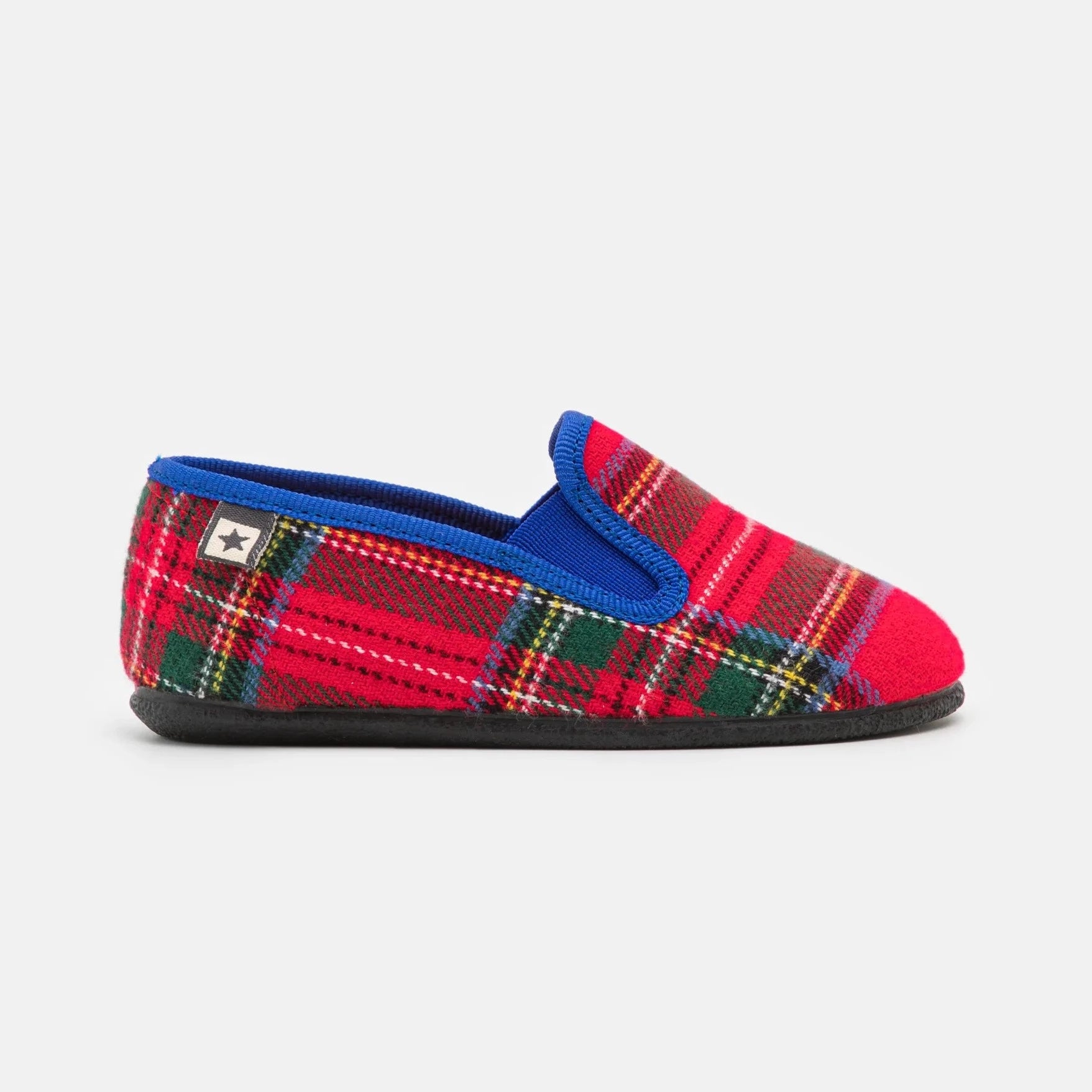 Bonton Red Plaid Smoking Loafer Shoes for Men - Classic Slip-On Casual Loafers for Office, Party & Formal Events