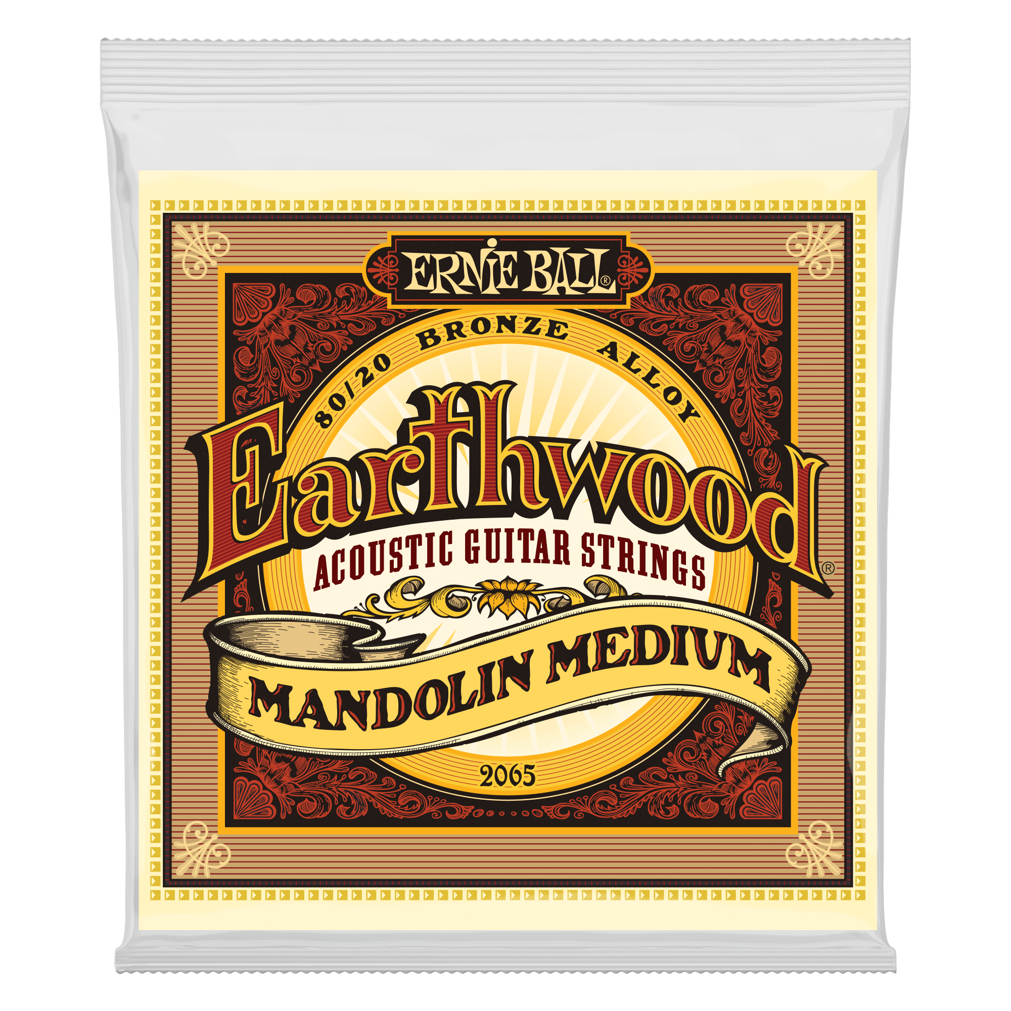 Ernie Ball Earthwood Mandolin Strings - Medium Loop End 80/20 Bronze Acoustic Guitar Strings (10-36 Gauge) | Perfect for Bluegrass, Folk & Country Music Performances