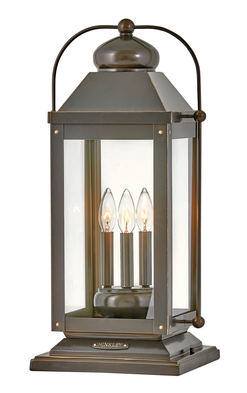Anchorage LED Outdoor Lantern in Light Oiled Bronze - Weatherproof Wall Light for Porch, Patio, Garden & Entryway Lighting