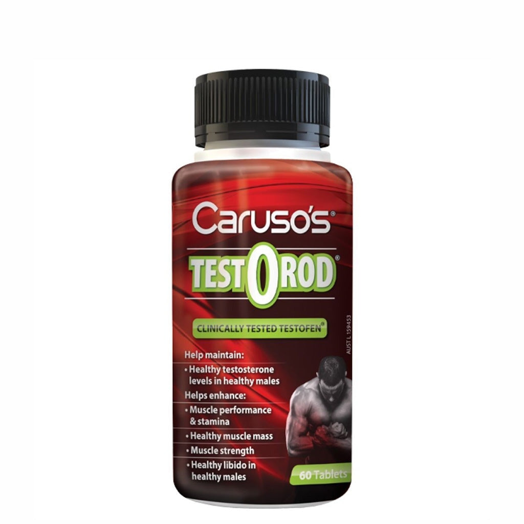 Caruso's Testorod - Premium Quality Testosterone Booster for Men | Enhance Energy, Strength & Performance | Ideal for Gym, Workout & Active Lifestyle